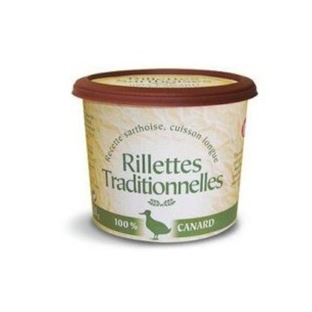 Rillettes Traditionnelles recette Sarthoise 100% pur canard
